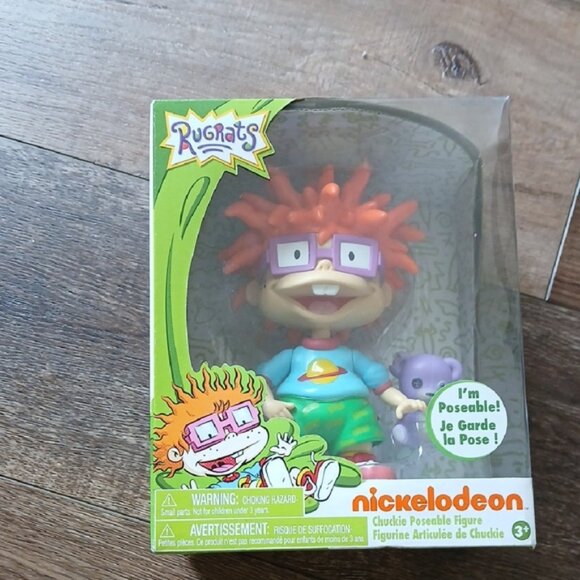 Rugrats Chuckie Poseable Figurine - Picture 1 of 7